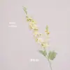 Flor de simulación delphinium jacinto ceremonia de boda salón de bodas guía fila de flores decorativa 2 horquillas arreglo floral flocado con flor hotel