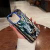 Funda Protectora Anticaídas Mate para Teléfono Móvil Iphone16/17 con Diseño de Ciervo Plumado Estilo Americano y Bandera Americana Manzana 18Pro