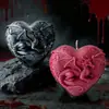 Vela Aromática com Estampa de Dragão Coração Estilo Escuro Decoração de Festa de Halloween Adereços Criativos Vela de Presente de Feriado