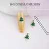 Joias de Natal para unhas transfronteiriças celebridade da internet liga de metal meias de Natal chapéu de Natal alce broca de unha joias atacado