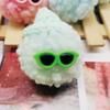 Atacado de fábrica 5cm olhos de colar chapéu de palha de lã cor fofa bolsa de veludo Teddy acessórios pendurados acessórios de vestuário