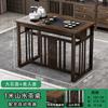 Varanda Mesa de chá e cadeira Combinação Novo estilo chinês Office Household Small Apartment Kung Fu Mesa de café integrada fervente