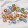 Acessórios de resina diy pequena zínia girassol acessórios de cabelo infantil suprimentos para carro decoração materiais de beleza
