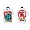 Transfronterizo Hellstar Hellstar Verano Nuevo Marca de Moda Europea y Americana Camiseta de Manga Corta Holgada para Hombre y Mujer Nfc