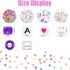 Kit para hacer pulseras de cuentas de poni de 1100 piezas con cuentas decorativas y suministros para manualidades de joyería.