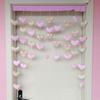 Estilo Ins Corazón de Niña Color Amor Bei Bei Ai Decoración de Dormitorio Sala de Estar Entrada Cortina de Puerta de Dormitorio Cortina Media Cortina Divisoria