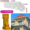 Molde de Viga Estilo Chinês Coluna Romana Beiral de Telhado Cornija de Cimento Beirais de Casa Linha de Beiral Villa Plástico Formas de Construção Conjunto Completo