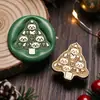 Novo Produto 2026 Série de Natal Cabeça de Selo de Cobre Embossada de Formato Irregular com Motivos de Rena e Floco de Neve para Selos de Cera de Natal