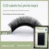 Qiao roxo pupila único cabelo liso misturado com cabelo liso pérola preta 0,20 enxertando cílios postiços para efeito preto denso fosco