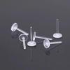Pendientes de Resina de Cabeza Plana, Palillos Transparentes Invisibles para Oreja, Palillos para Perforación de Oreja, Palillos de Plástico para Oreja, Agujas Rectas Antiatascos, Venta al por Mayor del Fabricante
