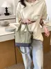 Bolso de Hombro Simple Ligero para Viajes Diarios, Bolso Cruzado de Moda con Panelado de Gran Capacidad, Versátil Bolso de Cubo Versátil Casual Versión Coreana