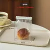 Saco de embalagem de torrada totalmente transparente 250g 450g produtos assados saco de pão enrolado fatia integral saco de lanche