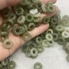 Suministro de transmisión en vivo material de Qinghai anillo de torsión de jade Hetian hebilla de anillo de torsión anillo de correr estándar de producto de jade Hetian DIY hecho a mano rosquilla de jade Hetian