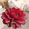 Tapete de Chão de Veludo Cristal Estereoscópico 3D, Tapete Decorativo Resistente a Manchas para Quarto ao Lado da Cama, Tapete Decorativo para Closet, Tapete para Sala de Estar Sofá Mesa de Centro