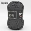 Yi Algodón 4 Hebras Algodón Leche Grosor Medio Lana Bouquet Manta Chal Bufanda Ganchillo DIY Tejido a Mano Bolsa de Materiales