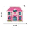 Nuevo Parche de Tela de Niña de Dibujos Animados Rosa Muñeca Etiqueta Bordada por Computadora Parche de Bordado Parche con Agujero Accesorios para Ropa Venta al por Mayor