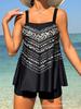 Transfronterizo 2024 Nuevo Xinsi traje de baño lunares rayado color de contraste dividido traje de baño Bikini sexy europeo y americano para mujer