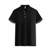 Camisa Polo Intercolor de Manga Curta com Gola Reversível, Roupa de Trabalho Sob Medida para o Verão, Camisa Cultural Publicitária Corporativa com Impressão Personalizada