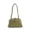 Bolsos para Mujer 2025 Nuevo Bolso Boston Almohada de Cuero Genuino de Alta Gama Bolso Bandolera de Hombro Axila para Mujer Bolso Tejido a Mano