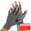 Guantes Táctiles de Plástico de Dos Dedos Expuestos, Dedos Rotos, Resistentes al Desgaste, Protectores, Antideslizantes, Transpirables y Cómodos Guantes de Protección Laboral de Nylon para Dispensación