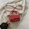 Bolsa feminina de ombro único, transversal, de mão, simples e moderna, com poá, 2026, nova e fresca para o outono, de grande capacidade, pequena e quadrada, fashion