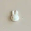 Novos Acessórios Simples de Resina de Coelho Branco Pequenos para DIY Capa de Celular Decoração de Tamancos com Grampo de Cabelo Adorno de Cabeça