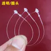 Cuerda para Etiqueta Transparente Hebilla Hembra Aguja de Plástico Etiqueta de Marca Cordón Aguja para Coser a Mano Aguja de Cabeza Redonda Plástico Fabricante Mayorista