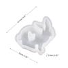 Ornamento de coelho de amor de epóxi DIY coelhinho da Páscoa fofo gesso aromaterapia vela molde de silicone