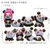 Set de 8 Piezas de Pequeñas Figuras de Panda Creativas 3D Plástico DIY Decoración de Micro-Paisaje Figuras Venta al por Mayor desde Fabricante