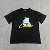 Venta a largo plazo de la serie Corteiz Devil Island, con un estampado de logo de letras en una camiseta de cuello redondo y manga corta, un estilo de algodón ajustado para ventas transfronterizas