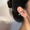 Cuff para Oreja de Aleación Estilo Princesa Fresco y Dulce con Incrustaciones de Circonita Cuff Versátil de Aleación Venta Caliente Otoño 2025