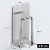 Estante para Cepillos de Dientes de Acero Inoxidable Baño Sin Perforaciones Sin Marcas Autoadhesivo Estante para Cepillos de Dientes Estante para Esponjas Colgante de Pared Drenaje Estante para Enjuague Bucal