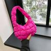 Bolso Nube Plisado Coreano para Mujer Nicho de Mano Cuadros Bolso Burbuja 2024 Nuevo Estilo Estilo Plumífero Mini Bolso de Mano