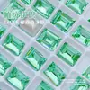 Arte de Uñas Cuadrado Largo 8*10mm Diamante de Cristal K9 Rectangular Ángulo Recto Accesorios Vidrio Brillante Arte de Uñas Joyería de Diamante Venta al por Mayor