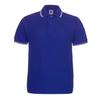 Color sólido rey 1AC04 teñido en hilo cuello verano 195g doble perla CVC manga corta camisa POLO cuello de contraste hombre personalizado venta al por mayor