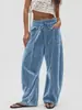 Otoño Invierno 2026 Ropa Europea Americana para Mujer Estación Independiente de Amazon Pantalones de Terciopelo de Pierna Ancha Sueltos Moda Casual con Cordón Retro