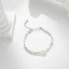 Pulsera de Perlas Naturales de Agua Dulce de Moda de Lujo Ligero Joyería para Mujer Versátil de Alta Gama Chapada en Oro Real de 14K Pulsera que No se Desvanece