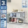 Estante de Almacenamiento de Acero Inoxidable Cocina Multifuncional Estante de Almacenamiento de Múltiples Niveles Hogar Almacenamiento de Piso Estante para Horno de Microondas Balcón