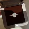 Anillo en Forma de Huevo de Paloma para Mujer, Anillo Mismo Estilo Hww, Anillo de Diamante, Anillo de Boda, Regalo de Joyería, Diseño de Nicho, Anillo con Sensación de Alta Gama