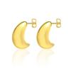 Aretes de acero inoxidable diseño de moda aretes de luna moda Europa y América Amazon explosiones de comercio exterior fábrica mayoreo