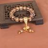 Pulsera de Glaseado Gris Fragante con Lámina de Oro Pulsera de Mortero Descendiente de Demonios de Yonghe Beijing Pulsera de Glaseado Gris Fragante con Lámina de Oro Despacho de Leyes del Palacio