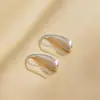 Brincos de Gota Escovados em Prata Pura 999 para Mulheres, Brincos de Luxo Leve de Alta Qualidade, Acessórios de Orelha Foscos da Moda de Nicho, Versátil para Atacado