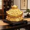 Venta Directa de Fábrica Cuenco Recolector de Tesoros Yuanbao Fuente de Riqueza Giratorio Sala de Estar Tienda Atracción de Riqueza Regalo de Apertura Adorno de Aleación