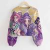 K-Pop Novo Moletom Pulôver de Gola Redonda Ultracurto para Meninas Primavera e Outono Kawaii Infantil Top de Mangas Compridas Fornecimento