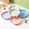 Plato de Fruta con Forma Creativa para el Hogar, Plato para Huesos, Plato de Plástico para Mesa de Comedor para Restos de Comida, Snacks Simples para la Oficina