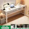 Escritorio rectangular largo, escritorio para computadora, escritorio para dormitorio de niñas, escritorio simple de oficina para estudiar, banco de trabajo rectangular para uso doméstico de estudiantes
