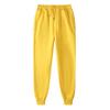 Placa de luz masculina e feminina cor sólida mais calças de veludo moda casual esportes calças de amarração fabricantes atacado para mapear pode fazer logotipo