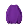 Moletom de Cor Sólida com Gola Redonda Estilo Coreano para Homens e Mulheres Primavera e Outono Forrado com Lã Top Espesso Retrô Jaqueta Fashionável Solta Estilo Campus