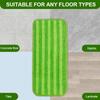Compatível com Panos de Mop de Fibra Reutilizáveis Swiffer Wet, Cabeças de Mop de Uso Duplo Úmido e Seco, Compatível com Swiffer
