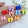 Pajarita esmerilada pajarita accesorios de resina cuerda para el pelo DIY pasador parche para vaso de agua funda de teléfono material hecho a mano DIY